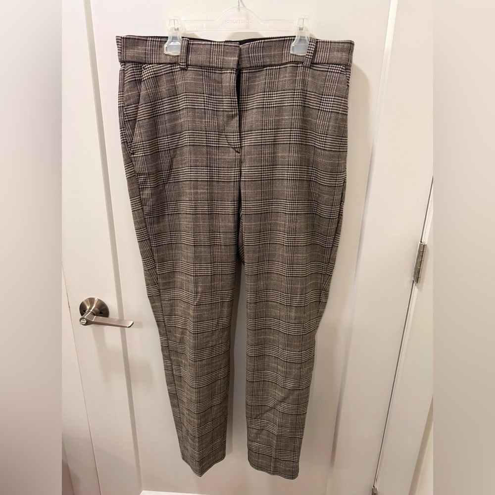 H&M womens Plaid Dress Pants - Brown and Black size 12